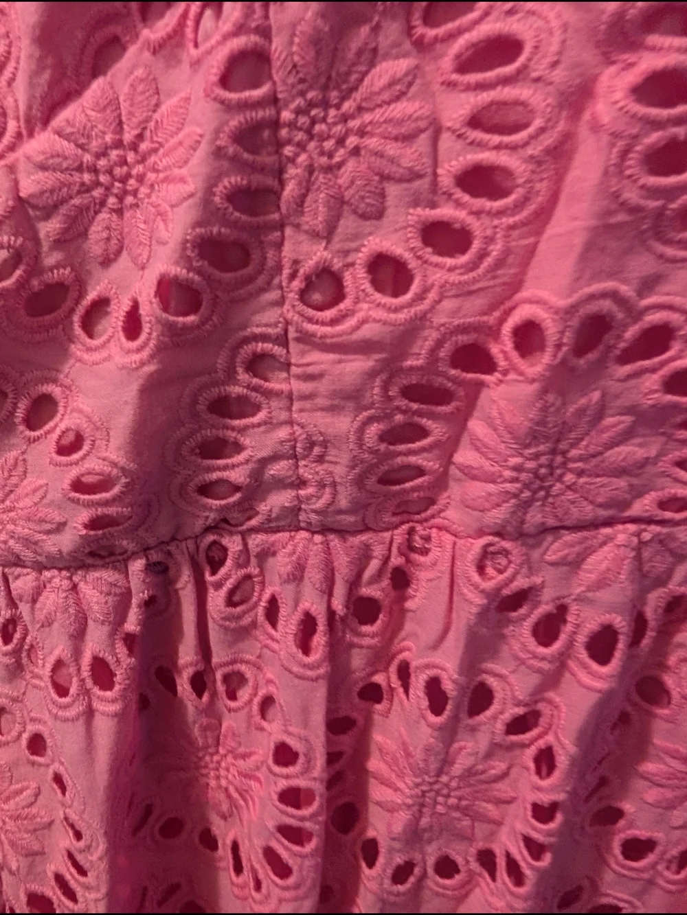 Vineyard Vines Pink Eyelet Official Kentucky Derby Dress - Picture 6 of 7